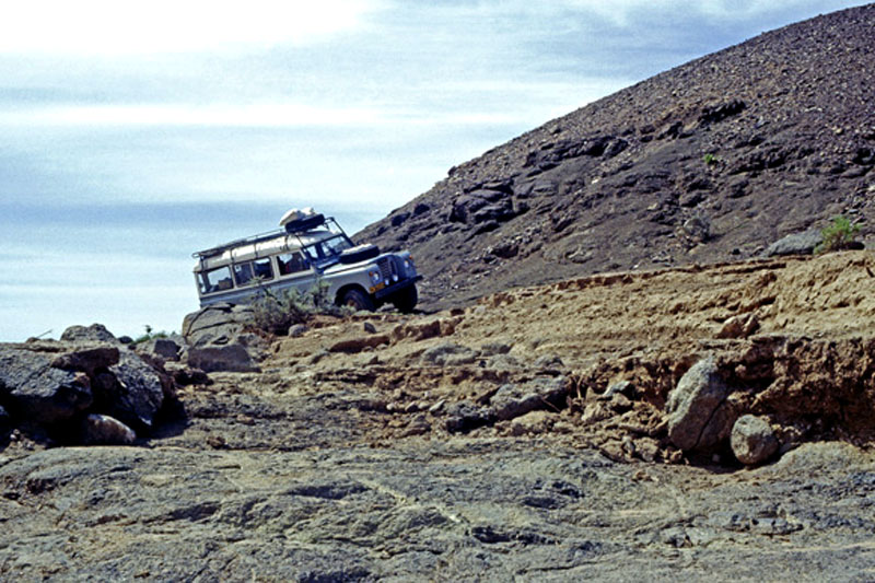 Afrika Namibia Sechs Monate Safari im Offroader.